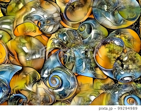 Seashell colorful pattern Seashell colorful pattern 99294989