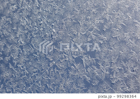自動車のボディに付いた霜の結晶 99298364