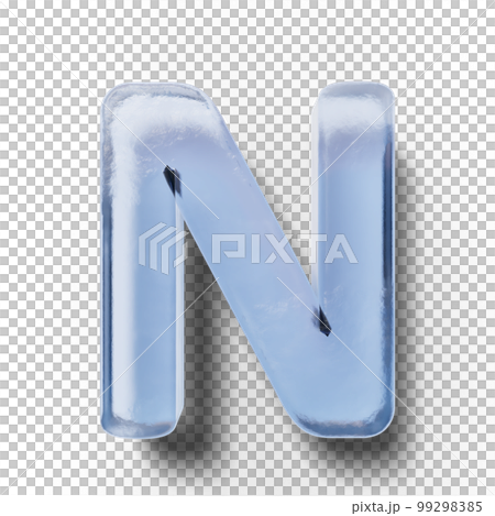 Ice letter alphabet (3D rendering) - Stock Illustration [99298385] - PIXTA