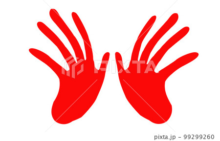 ストップサイン　シンプル手 99299260