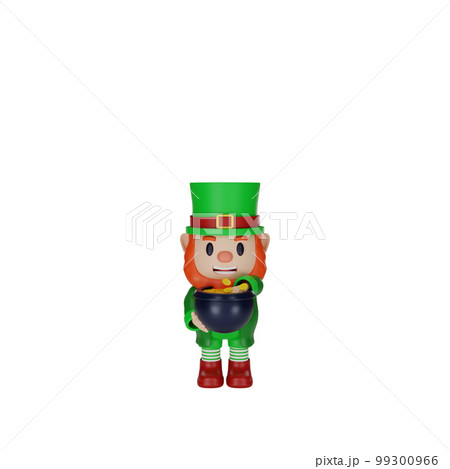 3d rendering of character st. patrick's day concept 99300966