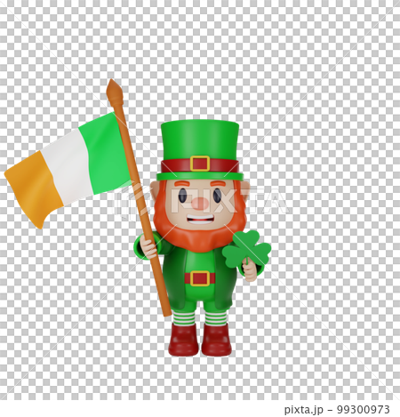 3d rendering of character st. patrick's day concept 3d rendering of character st. patrick's day concept 99300973