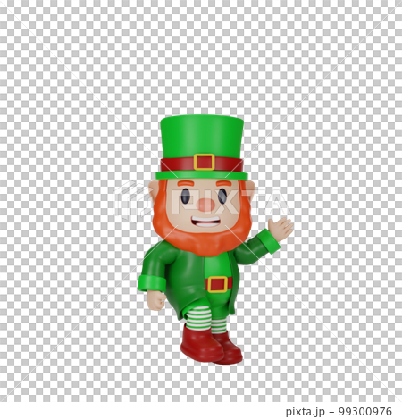 3d rendering of character st. patrick's day concept 3d rendering of character st. patrick's day concept 99300976