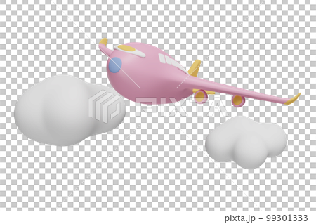 3d airplane icon with cloud isolated. jet commercial airplane, plane travel concept, 3d render illustration 3d airplane icon with cloud isolated. jet commercial airplane, plane travel concept, 3d render illustration 99301333