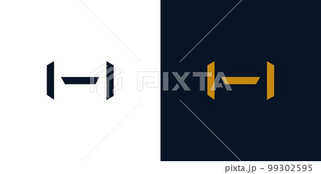 H logo design simple and modern 2 99302595