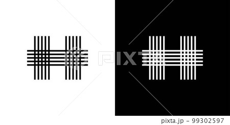 H logo design simple and modern 99302597
