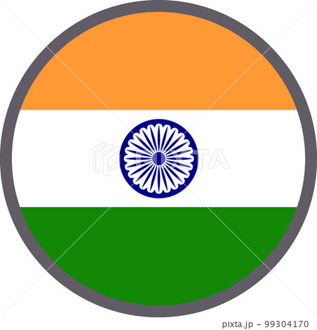 世界の国旗アイコン☆インドIndia☆