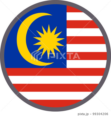 世界の国旗アイコン☆マレーシアMalaysia☆