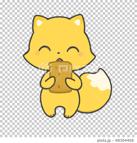 咀嚼稻荷壽司的狐狸 咀嚼稻荷壽司的狐狸 99304408