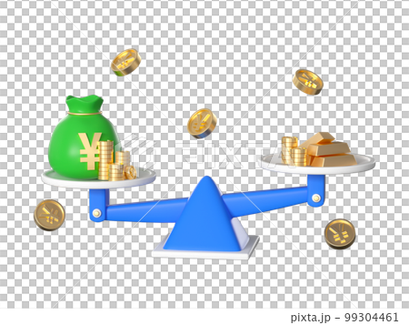 3D Rendering Financial Wealth Cartoon Elements 3D Rendering Financial Wealth Cartoon Elements 99304461