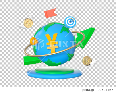 3d 渲染金融財富卡通元素 3d 渲染金融財富卡通元素 99304467