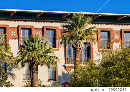 Sunny exterior view of the Old Main building of The University of Texas at El Paso Sunny exterior view of the Old Main building of The University of Texas at El Paso 99305286