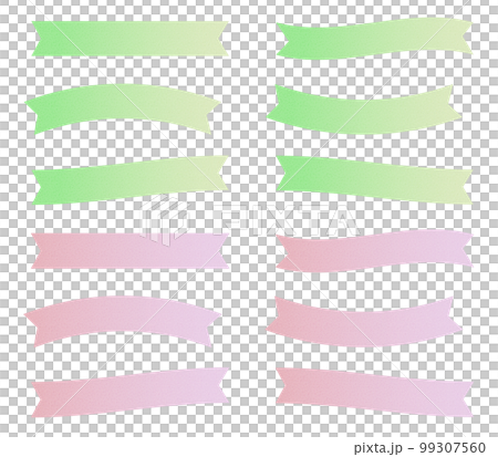 粉彩彩帶矢量素材 99307560