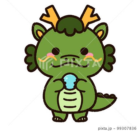玉を持っている龍のキャラクター 玉を持っている龍のキャラクター 99307836
