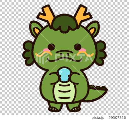 玉を持っている龍のキャラクター 玉を持っている龍のキャラクター 99307836