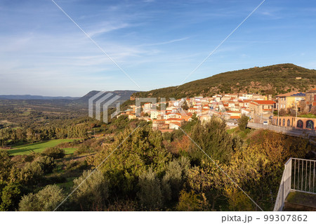 Small Town in the Countryside, Montresta, Sardinia, Italy. 99307862