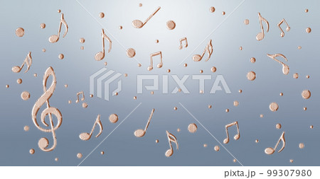 音楽のイメージ、音符の背景イラスト 音楽のイメージ、音符の背景イラスト 99307980