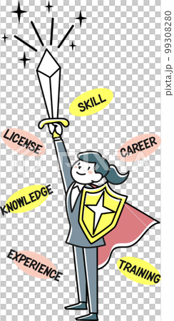 Business woman who succeeded in skill up Business woman who succeeded in skill up 99308280