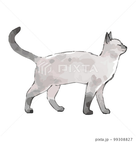 猫の手描き風イラスト 猫の手描き風イラスト 99308827