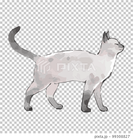 猫の手描き風イラスト 猫の手描き風イラスト 99308827