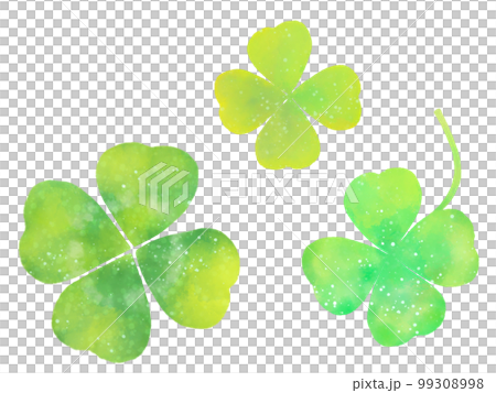 Clover watercolor illustration material 99308998