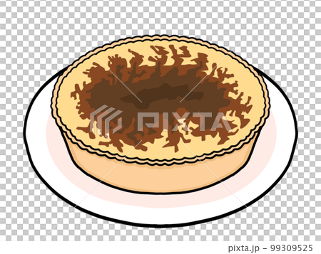 焦げ目がついたチーズタルトのイラスト 99309525
