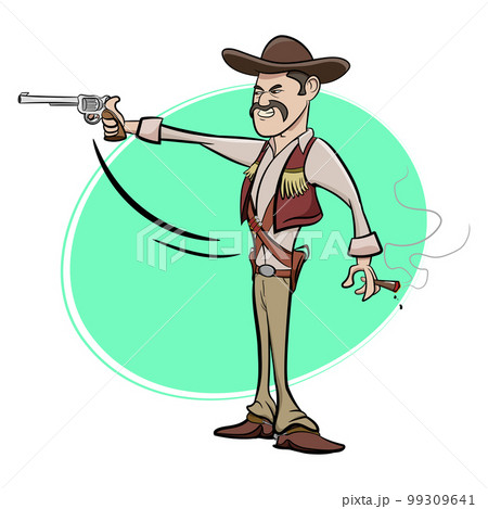 badass cowboy holding a gun badass cowboy holding a gun 99309641