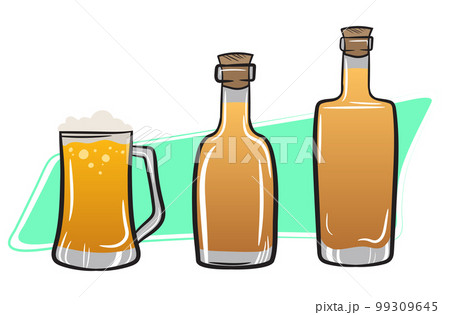 Rum tequila and beer. Drinks in Bottles Rum tequila and beer. Drinks in Bottles 99309645