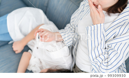 体温計　発熱　親子　 99309930