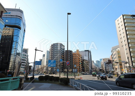 東京 中央区 浅草橋交差点の風景 東京 中央区 浅草橋交差点の風景 99310235