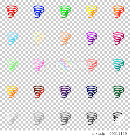 一套五顏六色的混亂和混亂線雙色 99311129