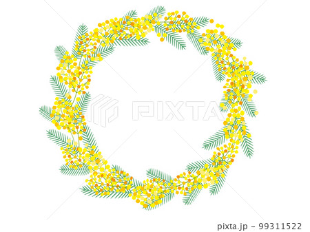 ミモザのリースフレーム 99311522