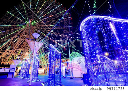 名古屋市　名古屋港シートレインランドの夜景 99311723