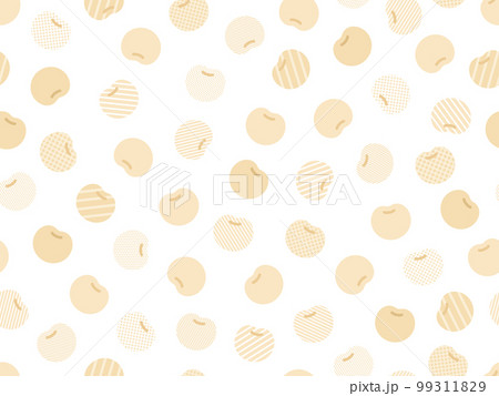 ポップな大豆のパターン背景 99311829