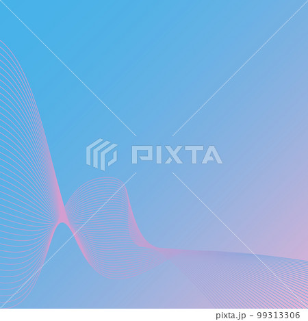 Light geometric background with wave lines 99313306