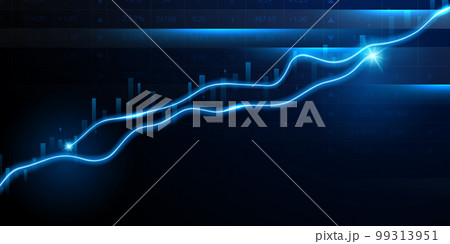 business vector illustration design Stock market charts or Forex trading charts for business and finance ideas. 99313951