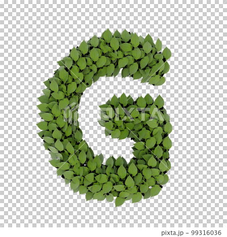 葉字母的字母表(3D 渲染) 葉字母的字母表(3D 渲染) 99316036