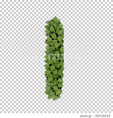 葉字母的字母表（3D 渲染） 99316038