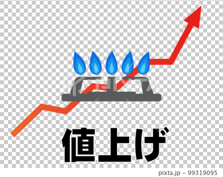 Utility costs (gas costs) image material Utility costs (gas costs) image material 99319095