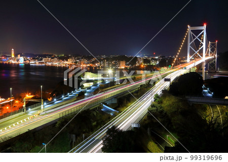 夜の関門橋 99319696