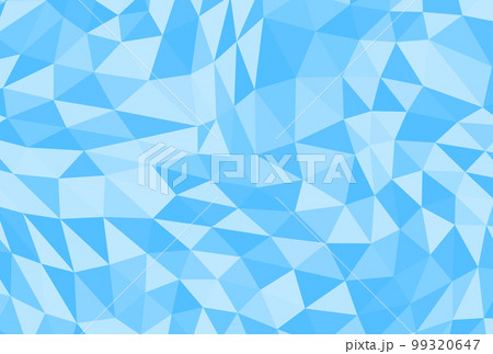 背景素材_三角形モザイク_水色 99320647