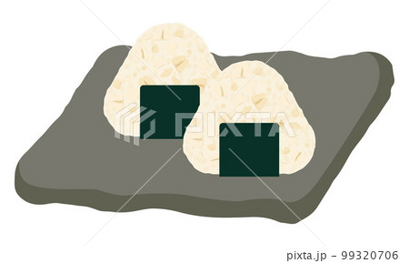 オートミールおにぎりのイラスト 99320706