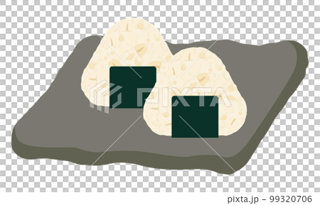 オートミールおにぎりのイラスト 99320706