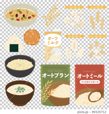 オートミールのイラストセット 99320712