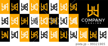 Abstract initial YY Y letter logo design. Abstract initial YY Y letter logo design. 99321905