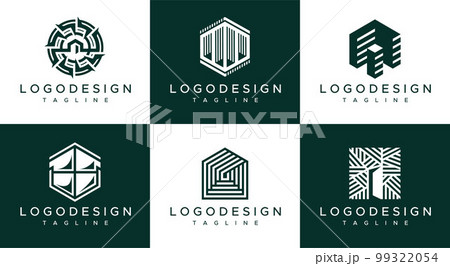 Abstract home architecture logo design template. Abstract home architecture logo design template. 99322054