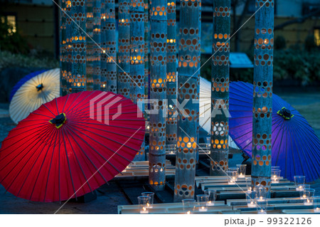 冬の風物詩山鹿市の夜のイベント百華百彩 99322126