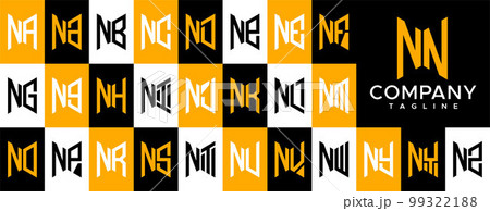 Modern abstract initial NN N letter logo design. Modern abstract initial NN N letter logo design. 99322188