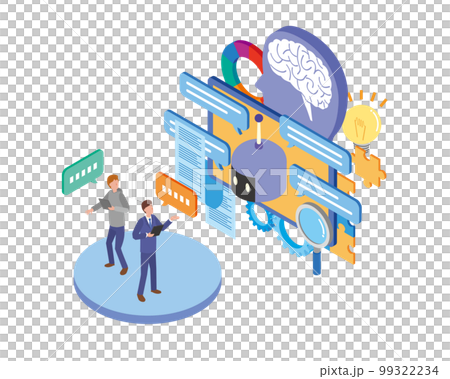 AI chatbot image illustration 99322234