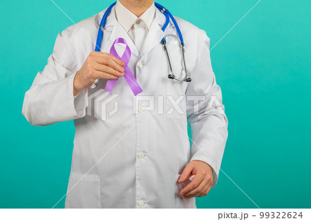 Male doctor holding a purple ribbon in her hands ADD,ADHD,Alzheimer Disease ,Arnold Chiari Malformation,Childhood Hemiplegia stroke, Epilepsy, Chronic Acute Pain,Crohns Male doctor holding a purple ribbon in her hands ADD,ADHD,Alzheimer Disease ,Arnold Chiari Malformation,Childhood Hemiplegia stroke, Epilepsy, Chronic Acute Pain,Crohns 99322624